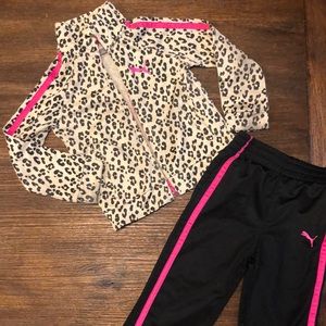 Super cute Leopard Print Puma Suit